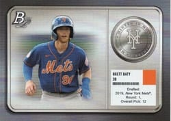 2022 Bowman Platinum Minted in Merit Brett Baty #MM-2 card