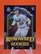 2023 Bowman Platinum Renowned Rookies Autographs Brett Baty #RR-5 card