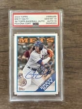2023 Topps 1988 Topps Baseball Autographs (Series 1) Brett Baty #88BA-BB card