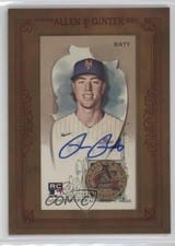 2023 Topps Allen & Ginter Framed Mini Autographs Brett Baty #MA-BB card