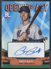 2023 Topps Big League Opening Act Autographs Brett Baty #OAA-BB card