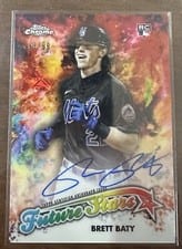 2023 Topps Chrome Logofractor Edition Future Stars Autographs Brett Baty #FSA-BB card
