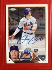 2023 Topps Chrome Rookie Autographs Brett Baty #RA-BBA card