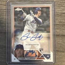 2023 Topps Chrome Update Autograph Brett Baty #AC-BBA card