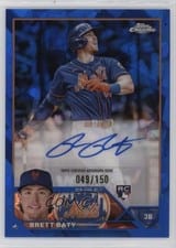 2023 Topps Chrome Update Sapphire Edition Autographs Brett Baty #USA-BB card