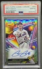 2023 Topps Cosmic Chrome Autographs Brett Baty #CCA-BBA card