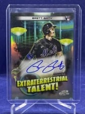 2023 Topps Cosmic Chrome Extraterrestrial Talent Autographs Brett Baty #ETA-BB card