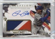 2023 Topps Inception Autograph Patch Cards Brett Baty #IAP-BB card