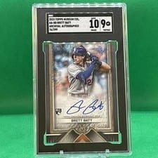 2023 Topps Museum Collection Archival Autographs Brett Baty #AA-BB card