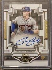 2023 Topps Tier One Break Out Autographs Brett Baty #BOA-BBA1 card