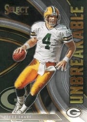 2020 Panini Select Unbreakable Brett Favre #U1 card