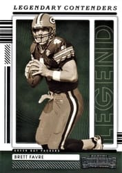 2021 Panini Contenders Legendary Contenders Brett Favre #LGD-BFA card
