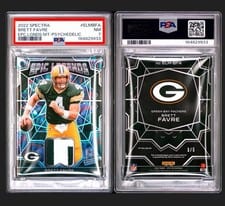 2022 Panini Spectra Epic Legends Materials Brett Favre #ELM-BFA card