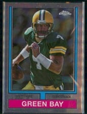 2024 Topps Chrome 1974 Topps Football Brett Favre #74TF-17 card