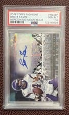 2024 Topps Midnight Horizon Signatures Brett Favre #HZS-BF card