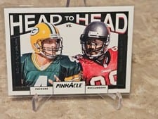 2024 Panini Encore Pinnacle Head to Head Brett Favre/Warren Sapp #5 card