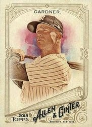 2018 Topps Allen & Ginter Base Set Brett Gardner #308 card