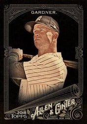 2018 Topps Allen & Ginter X Base Set Brett Gardner #308 card