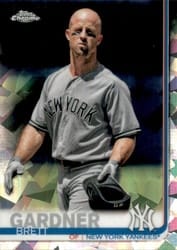 2019 Topps Chrome Sapphire Edition Base Set Brett Gardner #513 card