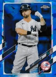 2021 Topps Chrome Sapphire Edition Base Set Brett Gardner #81 card
