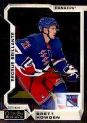 2018-19 O-Pee-Chee Platinum Base Set Brett Howden #185 card