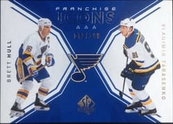 2018-19 SP Authentic Base Set Brett Hull/Vladimir Tarasenko #131 card