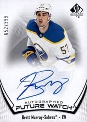 2021-22 SP Authentic Base Set Brett Murray #116 card