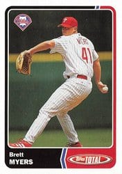 2003 Topps Total Base Set Brett Myers #19 card