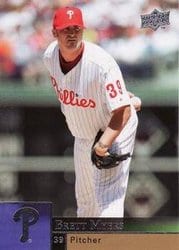 2009 Upper Deck Base Set Brett Myers #297 card