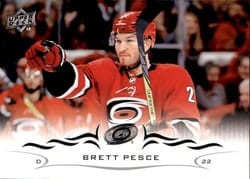 2018-19 Upper Deck Base Set Brett Pesce #289 card