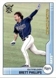 2021 Topps Big League Base Set Brett Phillips #296 card