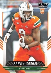 2021 Score Base Set Brevin Jordan #387 card
