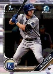 2019 Bowman Chrome Prospects Brewer Hicklen #BCP-72 card