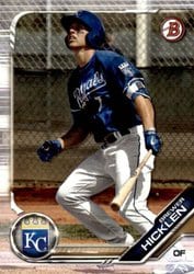 2019 Bowman Draft Base Set Brewer Hicklen #BD-75 card