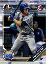 2019 Bowman Prospects Brewer Hicklen #BP-72 card