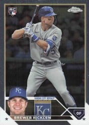 2023 Topps Chrome Update Base Set Brewer Hicklen #USC89 card