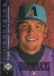 1998 Upper Deck Base Set Brian Anderson #297 card