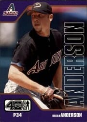 2002 Upper Deck 40-Man Base Set Brian Anderson #643 card