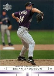 2002 Upper Deck Base Set Brian Anderson #320 card