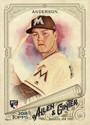 2018 Topps Allen & Ginter Base Set Brian Anderson #237 card
