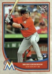 2018 Topps Big League Base Set Brian Anderson #291 card