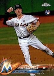 2018 Topps Chrome Base Set Brian Anderson #22 card