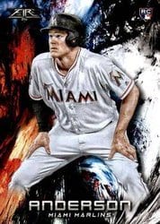 2018 Topps Fire Base Set Brian Anderson #147 card