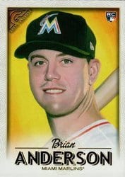 2018 Topps Gallery Base Set Brian Anderson #53 card