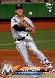 2018 Topps Opening Day Base Set Brian Anderson #131 card