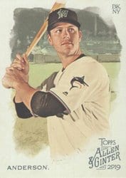 2019 Topps Allen & Ginter Base Set Brian Anderson #242 card