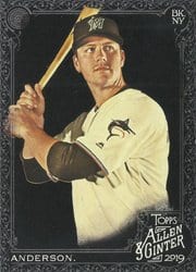2019 Topps Allen & Ginter X Base Set Brian Anderson #242 card