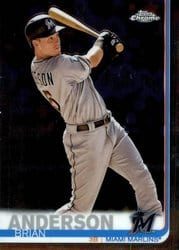 2019 Topps Chrome Base Set Brian Anderson #12 card