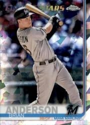 2019 Topps Chrome Sapphire Edition Base Set Brian Anderson #212 card