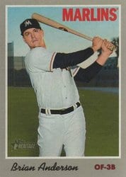 2019 Topps Heritage Base Set Brian Anderson #93 card